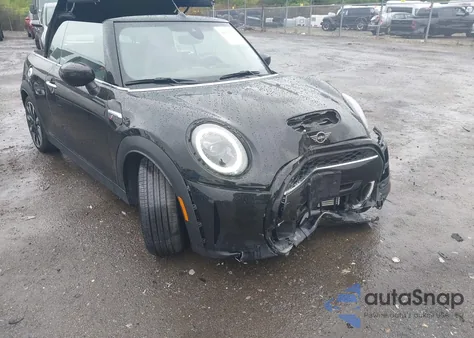 2022 Mini Convertible Cooper S z USA, uszkodzony, nr VIN WMW43DL01N3N88473